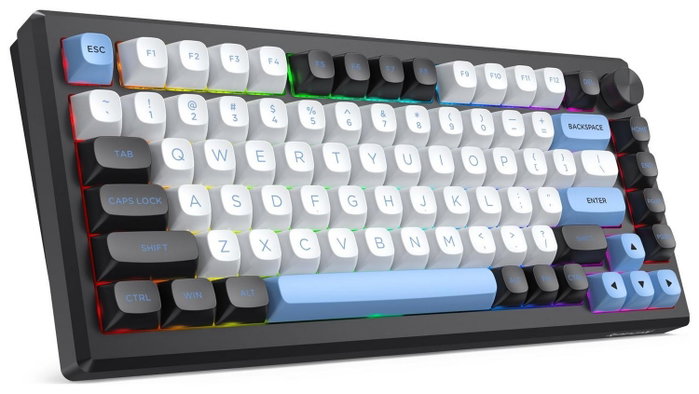 Redragon K607 APS PRO Teclado Gaming Inalámbrico Low Profile RGB Switches Azules Layout Español