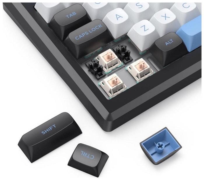 Redragon K607 APS PRO Teclado Gaming Inalámbrico Low Profile RGB Switches Azules Layout Español