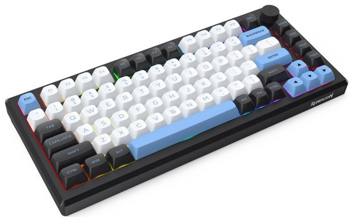 Redragon K607 APS PRO Teclado Gaming Inalámbrico Low Profile RGB Switches Azules Layout Español