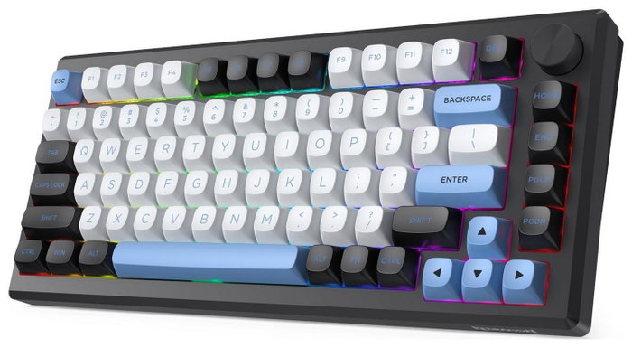 Redragon K607 APS PRO Teclado Gaming Inalámbrico Low Profile RGB Switches Azules Layout Español