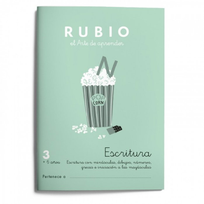 RUBIO Set de 10 Cuadernos A5 Escritura Nº 3 (+6 años)