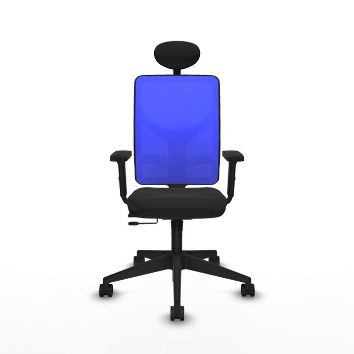PIQUERAS Y CRESPO Silla de oficina Motilla Negro/Azul con mecanismo Sincro/Traslack
