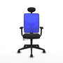 PIQUERAS Y CRESPO Silla de oficina Motilla Negro/Azul con mecanismo Sincro/Traslack