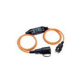Bachmann H07BQ-F3G1,5 PRCD Schutzkontaktverlängerung 3,0 m mit Kupplung, Orange