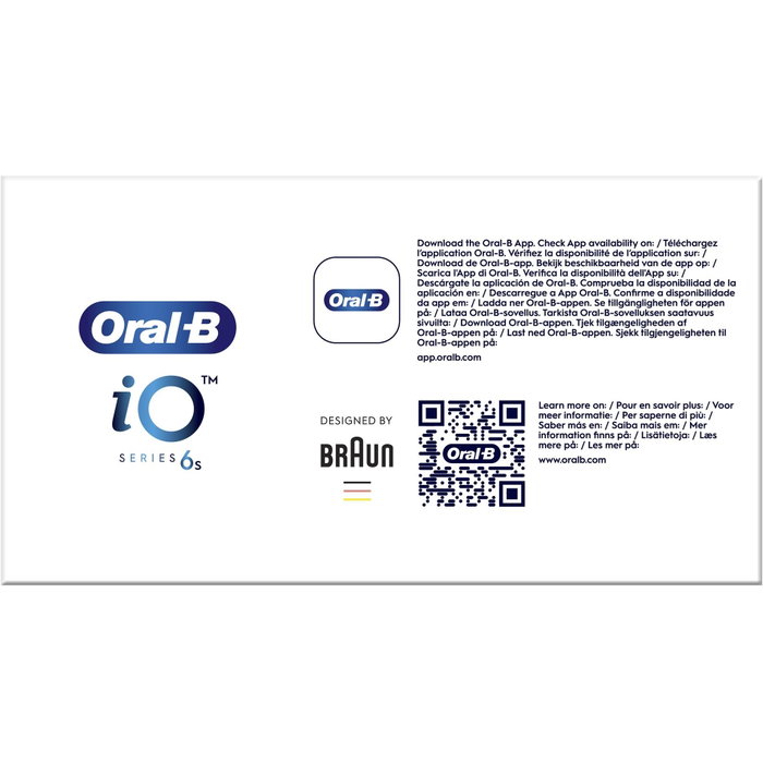 Oral-B iO 6 Cepillo Eléctrico Negro con 2 Recambios