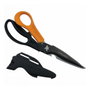 Fiskars Cuts+More Tijera multiusos negra y naranja