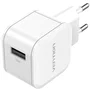 Vention Cargador de Pared 18W QC 3.0, 1 Puerto USB, Blanco, Modelo FEKW0-EU, Compatible con AFC, FCP, Apple