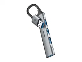 NGS Hub USB IHUB4 MICRO 4 Puertos (1x USB 3.2 Gen1, 3x USB 2.0) Gris