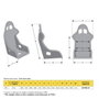 Momo Asiento Super Cup HANS Compatible Fibra de Vidrio Negro