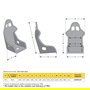 Momo Asiento Super Cup para Competición - Baquet de Fibra de Vidrio, FIA 8855-1999, Compatible Hans, Modelo MOMSERSUPCUPBLKL