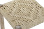 DKD Home Decor Reposapiés Mango y Cuerda Trenzada Natural (Pack de 2)