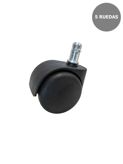 PIQUERAS Y CRESPO Kit de 5 ruedas de nailon de 50 mm con perno de 11 mm PIQUERAS Y CRESPO Kit de 5 ruedas de nailon de 50 mm con perno de 11 mm