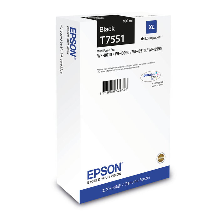 Epson Cartucho Negro XL C13T75514N