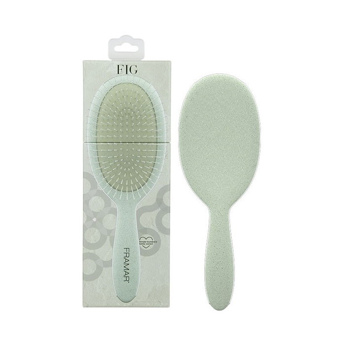 Framar Detangle Brush Neutrals Sage Fig Framar Detangle Brush Neutrals Sage Fig
