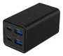Gembird TA-UC-2A2C-PD65-01-BK Cargador de 65W Power Delivery, 4 Puertos (2 USB-A y 2 USB-C) con Quick Charge 3.0, Carga Rápida para Portátil y Smartphone, Negro, Cable 1.5m