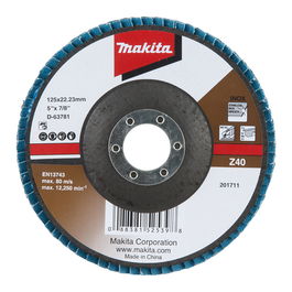 Makita Disco de desbaste Fächerschleifscheibe 125mm Z40