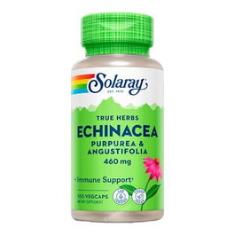 SOLARAY Echinacea Angustifolia/Purpurea 460Mg 100 Cápsulas Apta Veganos