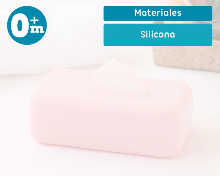 KioKids Porta Toallitas de Silicona Rosa KioKids Porta Toallitas de Silicona Rosa