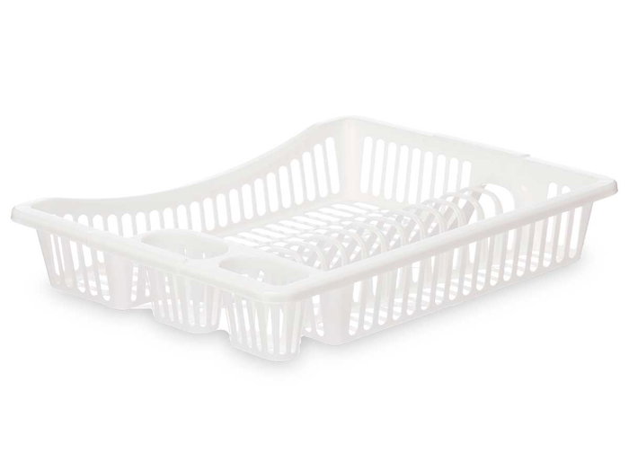 Kinvara Escurreplatos Grande Blanco 45.5x36.5x8 cm Plástico (Set de 12)