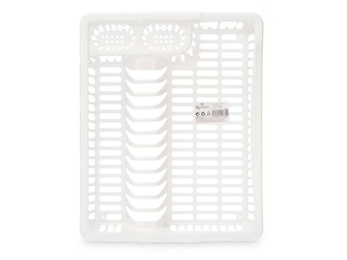 Kinvara Escurreplatos Grande Blanco 45.5x36.5x8 cm Plástico (Set de 12)