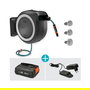 Gardena P4A S w 40m 2.5Ah/18V Enrollador de manguera con batería XXL para pared, 40 m, Negro