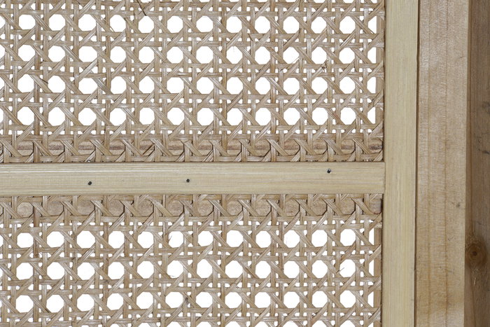 DKD Home Decor Biombo de Ratán 135x2x180 cm Marrón