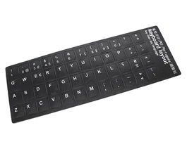 Generico Pegatina para convertir teclado en idioma portugués negro