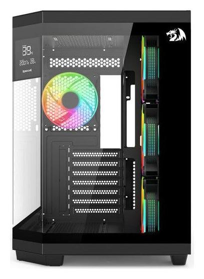 Redragon Vision ARGB GC-625-PRO Torre Gaming Middle Tower ATX Vidrio Templado ARGB 4 Ventiladores USB-C Negro