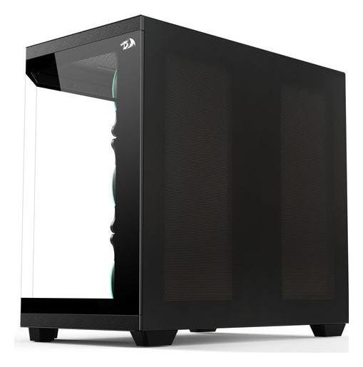 Redragon Vision ARGB GC-625-PRO Torre Gaming Middle Tower ATX Vidrio Templado ARGB 4 Ventiladores USB-C Negro