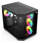 Redragon Vision ARGB GC-625-PRO Torre Gaming Middle Tower ATX Vidrio Templado ARGB 4 Ventiladores USB-C Negro