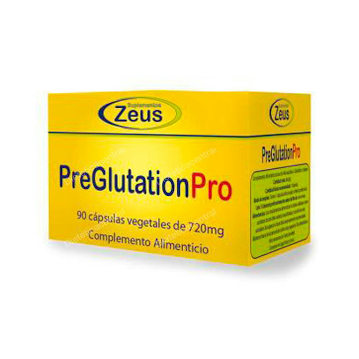 ZEUS Preglutation Pro Suplemento Alimenticio con NAC, L-Glutatión, Glicina, L-Glutamina y Selenio - 90 Cápsulas ZEUS Preglutation Pro Suplemento Alimenticio con NAC, L-Glutatión, Glicina, L-Glutamina y Selenio - 90 Cápsulas
