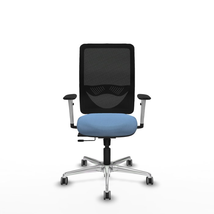 PIQUERAS Y CRESPO Silla de oficina Zulema con mecanismo Sincro/Traslack, Azul cielo y Negro PIQUERAS Y CRESPO Silla de oficina Zulema con mecanismo Sincro/Traslack, Azul cielo y Negro