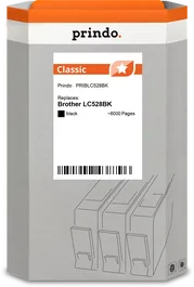 Prindo Cartucho de tinta Prindo Classic negro compatible con Brother LC528BK
