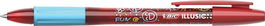 Boligrafo Bic Gelocity Illusion Borrable Rojo (Set de 12)