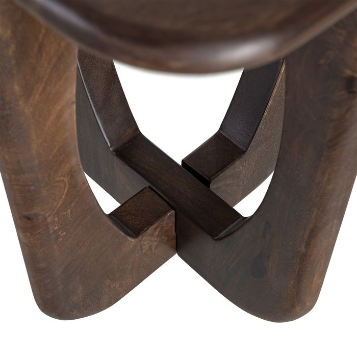 Mesita Marrón Madera de Mango 45 X 45 X 55 cm