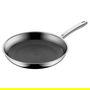 WMF Profi Resist Bratpfanne Sartén de 28 cm, Acero Inoxidable y Aluminio, para todo tipo de cocinas, Negro