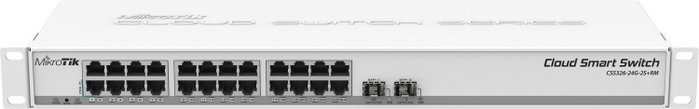 MikroTik CSS326-24G-2S+RM Switch de 24 Puertos Gigabit y 2 SFP+