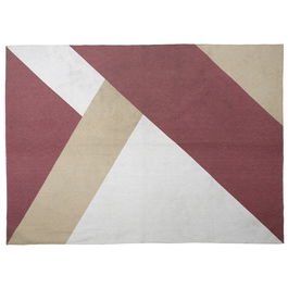 Home Deco Factory Alfombra Geométrica Moderna Nude 120x170 cm Tacto Suave