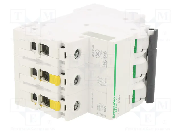 SCHNEIDER ELECTRIC Interruptor magnetotérmico ACTI9 iC60H 16A 3 Polos Curva B SCHNEIDER ELECTRIC Interruptor magnetotérmico ACTI9 iC60H 16A 3 Polos Curva B