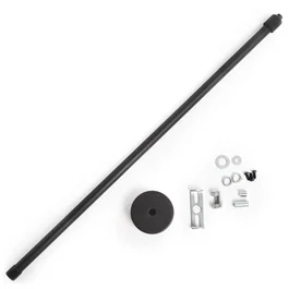 Barra de Suspensión LED Extensible para Carril 50-100Cm - Negro