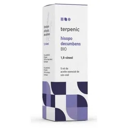 TERPENIC Hisopo Decumbens Aceite Esencial Bio 100% Puro 5 ml | QT 1,8-cineol | Francia | Antiasmático, Expectorante