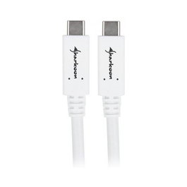 Sharkoon Cable USB-C a USB-C, 0,5 m, Blanco