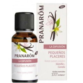 Pranarôm LA DIFUSIÓN pequeños placeres bio - Aceite Esencial Ecológico para Difusor de Aromas - Aromaterapia - Vainilla y Canela - 30 ml