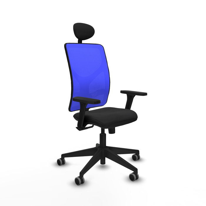 PIQUERAS Y CRESPO Silla de oficina Motilla con mecanismo Sincro, Azul y Negro PIQUERAS Y CRESPO Silla de oficina Motilla con mecanismo Sincro, Azul y Negro