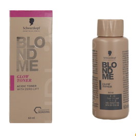 Schwarzkopf BlondMe Glow Toner 9-19 Hielo Irisado - Tinte Tonalizante Profesional para Cabello Rubio Frío - 60 ml