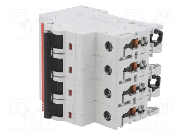 ABB S200 Interruptor magnetotérmico 4 polos 10A 6kA ABB S200 Interruptor magnetotérmico 4 polos 10A 6kA