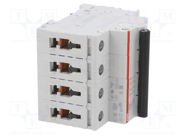 ABB S200 Interruptor magnetotérmico 4 polos 10A 6kA ABB S200 Interruptor magnetotérmico 4 polos 10A 6kA