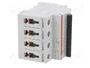 ABB S200 Interruptor magnetotérmico 4 polos 10A 6kA