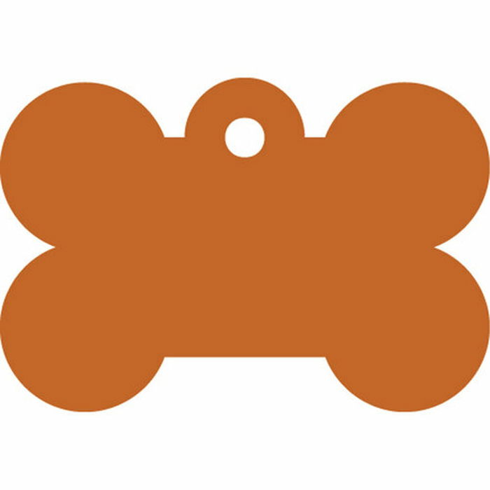 Placa identificativa para collar Imarc Bone Naranja