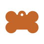 Placa identificativa para collar Imarc Bone Naranja